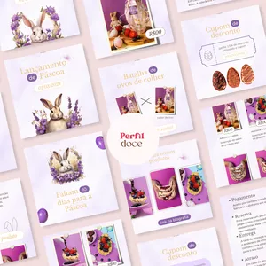 Imagem de capa para o Ebook Pack Canva - Encanto Pascal 