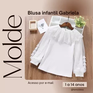 Imagem de capa para o Ebook Molde blusa infantil Gabriela 