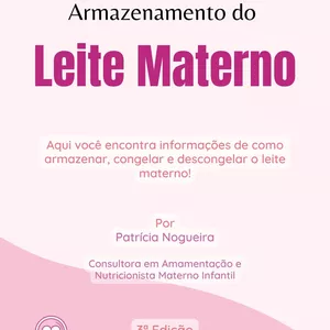Imagem de capa para o Ebook Cartilha de Armazenamento do Leite Materno