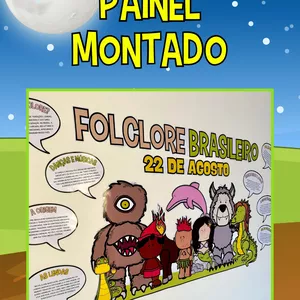 Imagem de capa para o Ebook Painel  Folclore Brasileiro