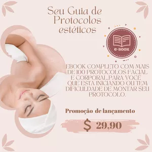 Imagem de capa para o Ebook  Guia Completo de Protocolos esteticos