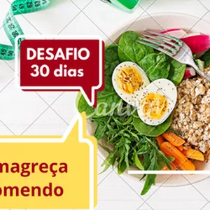Imagem de capa para o Ebook DESAFIO EM 30 DIAS emagreça comendo bem