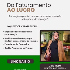 Imagem do curso DO FATURAMENTO AO LUCRO com 31 estratégias práticas 