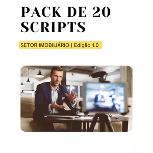 Imagem de capa para o Ebook Pack de 20 scripts | Setor Imobiliário | Edição 1.0
