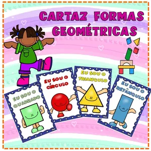 Imagem de capa para o Ebook CARTAZ FORMAS GEOMÉTRICAS INDIVIDUAL 