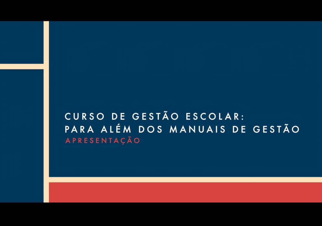 Imagem do curso Curso de Gestão Escolar: para além dos manuais de gestão