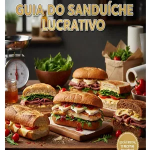 Imagem de capa para o Ebook Guia do Sanduíche Lucrativo