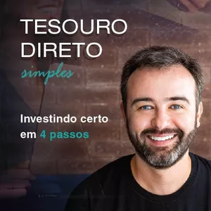Imagem de capa para o Ebook Guia Prático Tesouro Direto simples - Investindo certo em 4 passos