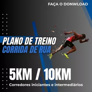 Imagem de capa para o Ebook Planilha de Corrida de Rua - 5 e 10KM [12 Semanas]