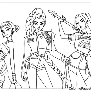 Imagen de portada para Ebook Libro para Colorear guerras kpop