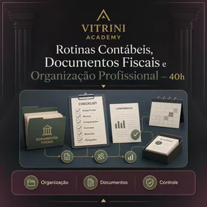 Imagem do curso Rotinas Contábeis, Documentos Fiscais e Organização Profissional — 40h