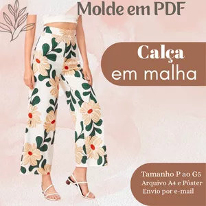Imagem de capa para o Ebook MOLDE EM PDF - CALÇA EM MALHA 
