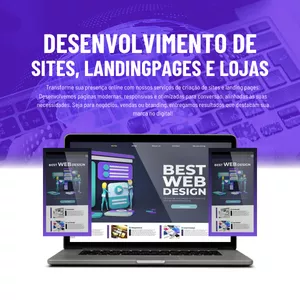 Imagem de capa para o Curso online Criação de Sites, LandingPages e Lojas