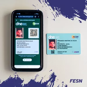 Imagem de capa para o Curso online Carteirinha de Estudante 2025 Física + Digital FESN - Documento Oficial do Estudante com Validade Nacional