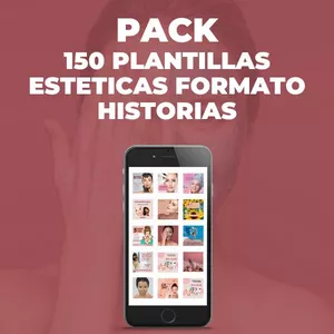 Imagen de portada para Ebook +150 Plantillas estéticas formato historia