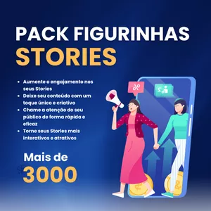 Imagem de capa para o Curso online Pack Figurinhas para Stories
