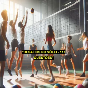Imagem de capa para o Ebook EBOOK EXCLUSIVO: "Desafios no Vôlei - 117 Questões" 