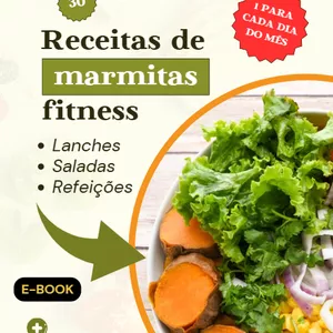 Imagem de capa para o Ebook 30 Receitas de Marmitas Fitness