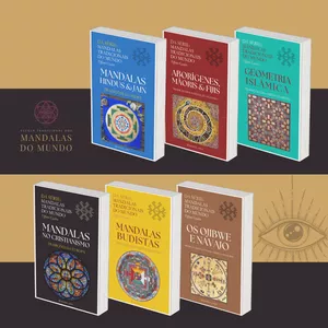 Imagem de capa para o Ebook Mandalas Tradicionais do Mundo: 6 Apostilas, 6 Portas para o Sagrado.