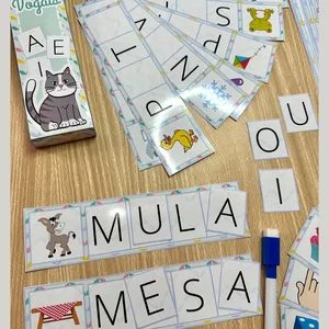 Imagem de capa para o Ebook  Completando Palavras com vogais