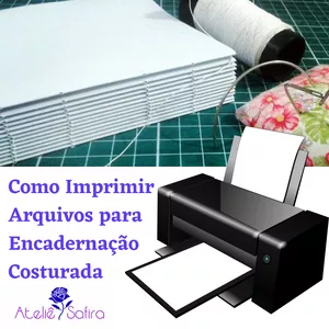 Imagem de capa para o Curso online Como imprimir arquivos para cadernos costurados