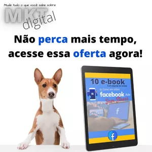 Imagem de capa para o Curso online 10 e-Books + Curso Facebook Ads Sem Stress
