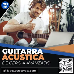 Imagen de portada para Curso online Guitarra Acústica de Cero a Avanzado
