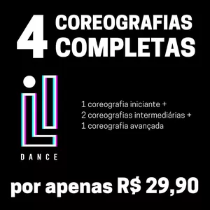 Imagem de capa para o Curso online 4 Coreografias COMPLETAS | LI DANCE