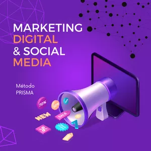 Imagem de capa para o Curso online Curso Marketing Digital e Social Media - PRISMA