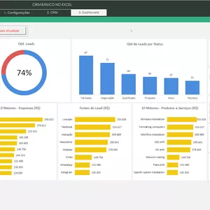 Imagem de capa para o Curso online Planilha - CRM Básico no Excel