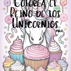 Imagen de portada para Ebook Colorea el reino de los Unicornios. Un viaje de fantasía a todo color