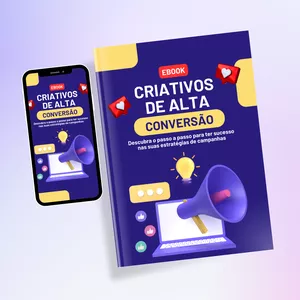 Imagem de capa para o Ebook Criativos de Alta Conversão - EBOOK