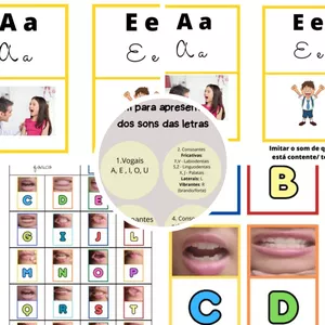 Imagem de capa para o Ebook Kit alfabeto Fônico e Dramatização dos sons das letras