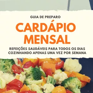 Imagem de capa para o Ebook CARDÁPIO MENSAL