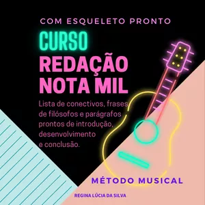 Curso Curso de Redação Nota Mil Com Esqueleto Pronto