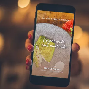 Imagem de capa para o Ebook Cozinhando com Ayurveda: Sua saúde a um prato de distância