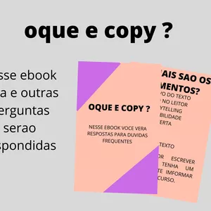 Imagem de capa para o Ebook Oque e copy ?