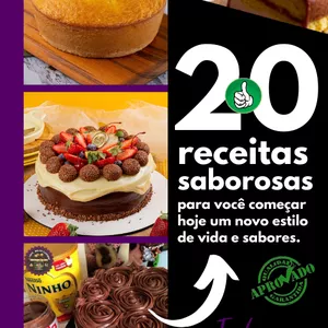 Imagem de capa para o Ebook 20 RECEITAS DE BOLOS CASEIROS SENSACIONAIS Vol. 2