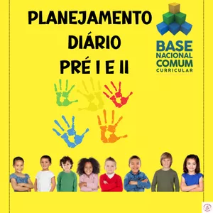 Imagem de capa para o Ebook 🎉 Planejamento Diário Pré I e II -  2024🎉