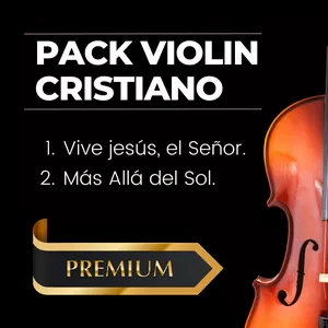 Imagen de portada para Curso online Violin Cristiano - Pack de Pistas PREMIUM para Violin