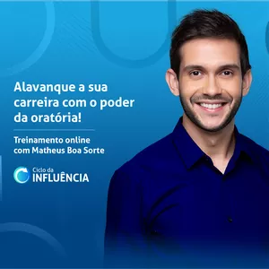 Imagem de capa para o Curso online Ciclo da Influência - Oratória | Matheus Boa Sorte