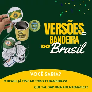 Imagem de capa para o Ebook Versões das Bandeiras do Brasil