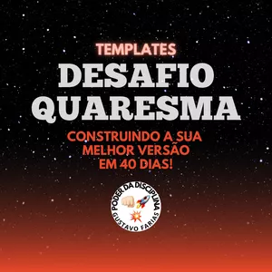 Imagem de capa para o Ebook PACOTE TEMPLATES DESAFIO QUARESMA