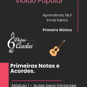 Imagem de capa para o Ebook Violão Popular - Estudos para iniciantes