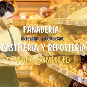 Imagen de portada para Ebook Pack Panaderia Artesanal y Comercial, Pasteleria y Reposteria