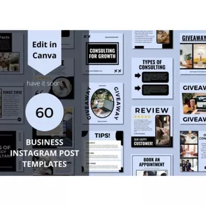 Cover image for Online course 60 Business Social Media Canva Templates
