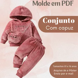 Imagem de capa para o Ebook MOLDE EM PDF CONJUNTO COM CAPUZ 
