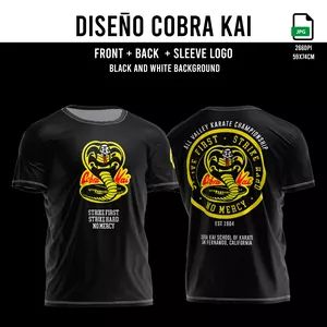 Imagen de portada para Curso online COBRA KAI DESIGN TSHIRT Black&amp;White