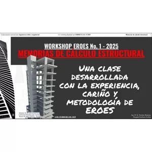 Imagen de portada para Curso online MEMORIAS DE CÁLCULO ESTRUCTURAL