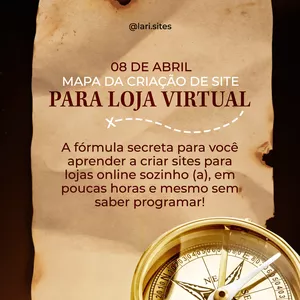 Mapa de Criação de Site para Loja Virtual por Larissa
